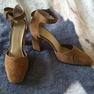 D'orsay suede heels